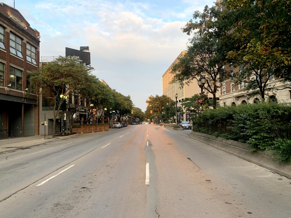 Hamilton main street golden hour